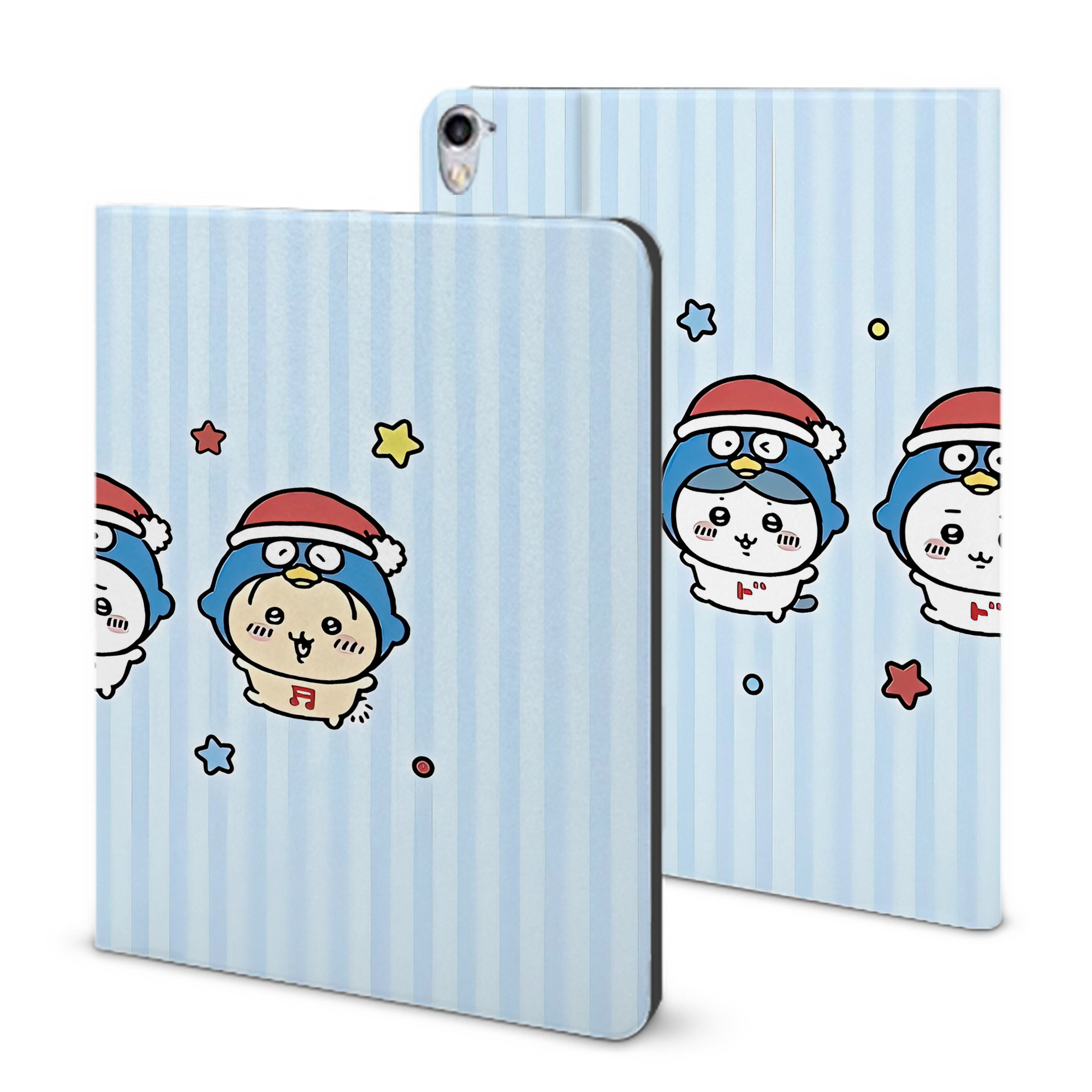 （画像用） ちいかわ Chii-kawa IPad ケース ブック型 PUレザー TPU 耐衝撃 軽量 薄型 ペン収納なし 全面保護 IPad 各モデル対応